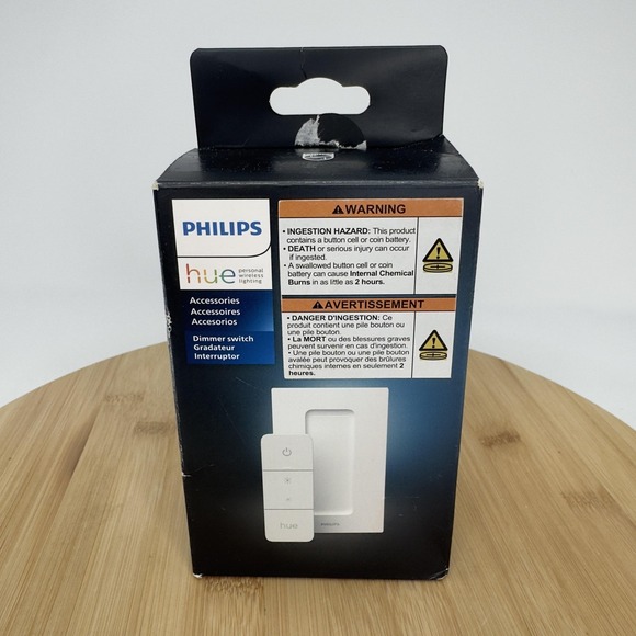 Philips Hue Dimmer Switch Wireless Smart Zigbee Remote Wall Mount Light Control - Picture 1 of 14